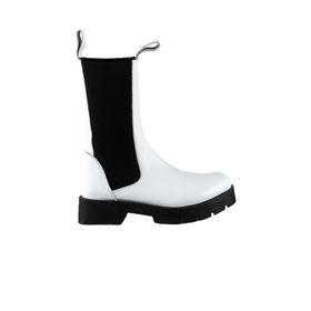 Bueno Shoes 01wt2508 Beyaz Deri Kadın Topuklu Bot