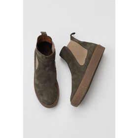 Bueno Shoes 01WT3206 Haki Süet Kadın Düz Bot