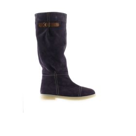 Bueno Shoes 01WT3314 Mor Süet Kadın Düz Çizme