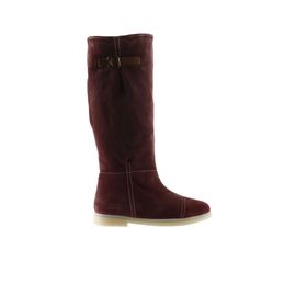 Bueno Shoes 01WT3314 Mor Süet Kadın Düz Çizme