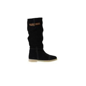 Bueno Shoes 01WT3314 Siyah Süet Düz Kadın Çizme