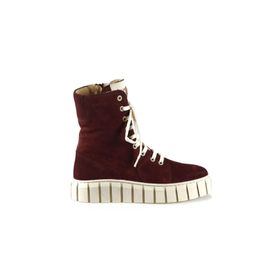 Bueno Shoes 01WT3404 Bordo Süet Kadın Düz Bot