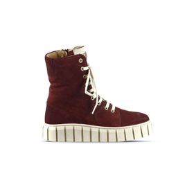 Bueno Shoes 01WT3404 Bordo Süet Kadın Düz Bot
