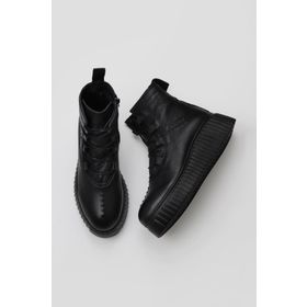 Bueno Shoes 01wt4603 Vizon Siyah Nubuk Deri Kadın Bot