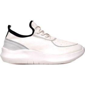 Bueno Shoes 01WT4700 Deri Beyaz Siyah Kadın Spor Ayakkabı
