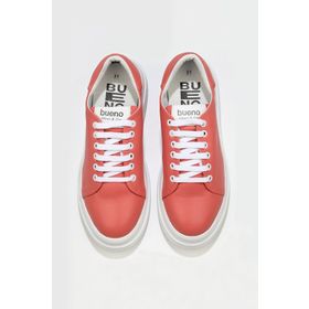 Bueno Shoes 01WT4706 Mercan Beyaz Deri Kadın Sneakers