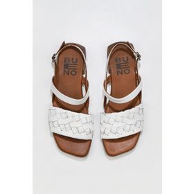 Bueno Shoes 01wu1810 Beyaz Deri Kadın Sandalet