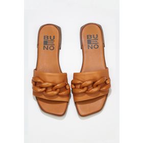 Bueno Shoes 01wu1815 Taba Deri Kadın Düz Sandalet