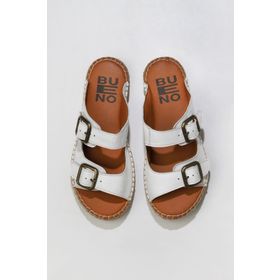 Bueno Shoes 01wu2518 Beyaz Deri Kadın Terlik