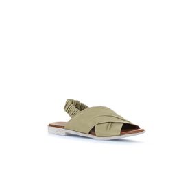 Bueno Shoes 01WU3005 Haki Deri Kadın Sandalet