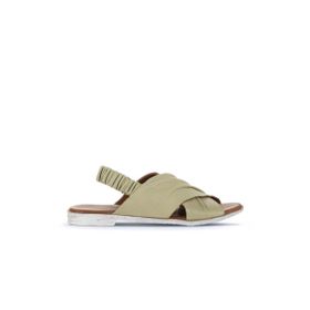 Bueno Shoes 01WU3005 Haki Deri Kadın Sandalet