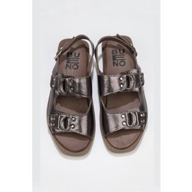 Bueno Shoes 01WU3306 Altın Parlak Deri Kadın Düz Sandalet