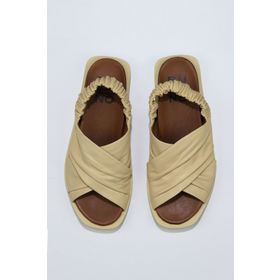 Bueno Shoes 01WU3309 Sarı Açık Deri Kadın Sandalet