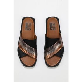 Bueno Shoes 01WU3315 Siyah Multi Deri Kadın Sandalet