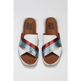 Bueno Shoes 01wu3315 Taba Multi Deri Kadın Düz Sandalet