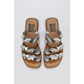 Bueno Shoes 01WU3416 Bej Multi Deri Kadın Düz Terlik