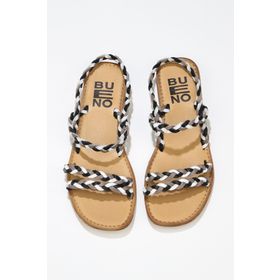 Bueno Shoes 01WU3417 Siyah Multi Deri Kadın Sandalet