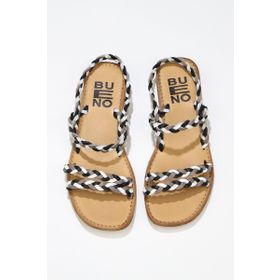 Bueno Shoes 01WU3417 Siyah Multi Deri Kadın Sandalet