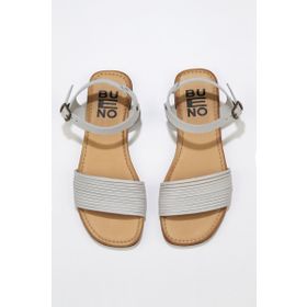 Bueno Shoes 01WU3420 Gri Deri Kadın Sandalet