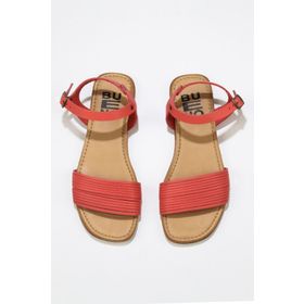 Bueno Shoes 01WU3420 Mercan Deri Kadın Düz Sandalet