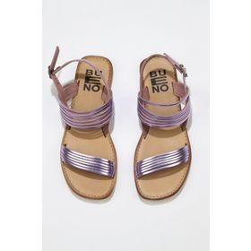 Bueno Shoes 01WU3421 Pudra Parlak Deri Kadın Sandalet
