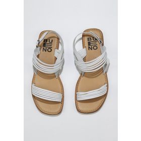 Bueno Shoes 01WU3421 Turuncu Parlak Deri Kadın Düz Sandalet