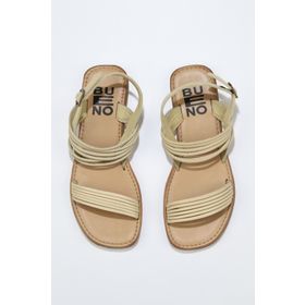 Bueno Shoes 01WU3421 Turuncu Parlak Deri Kadın Düz Sandalet