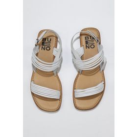 Bueno Shoes 01WU3421 Turuncu Parlak Deri Kadın Düz Sandalet