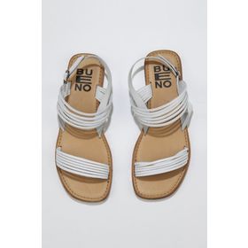 Bueno Shoes 01WU3421 Turuncu Parlak Deri Kadın Düz Sandalet