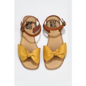 Bueno Shoes 01wu3424 Taba Deri Kadın Düz Sandalet