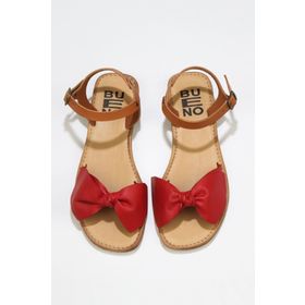 Bueno Shoes 01wu3424 Taba Deri Kadın Düz Sandalet