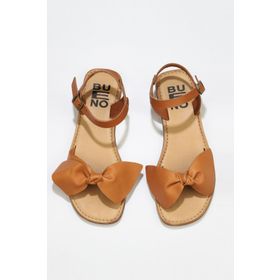 Bueno Shoes 01wu3424 Taba Deri Kadın Düz Sandalet