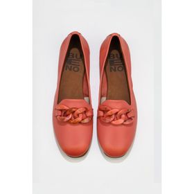 Bueno Shoes 01WU3600 Mercan Deri Düz Kadın Babet