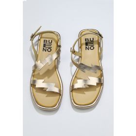 Bueno Shoes 01WU4101 Sarı Deri Kadın Sandalet