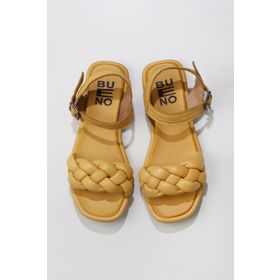 Bueno Shoes 01WU4124 Sarı Deri Kadın Sandalet