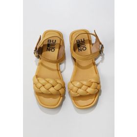 Bueno Shoes 01WU4124 Sarı Deri Kadın Sandalet