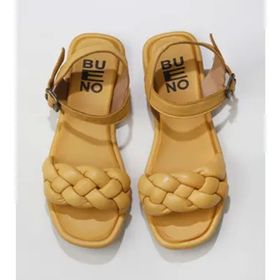 Bueno Shoes 01WU4124 Sarı Deri Kadın Sandalet