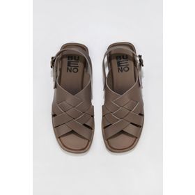 Bueno Shoes 01wu4126 Gri Deri Kadın Sandalet