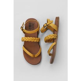 Bueno Shoes 01WU4201 Sarı Deri Kadın Parmak Arası Sandalet