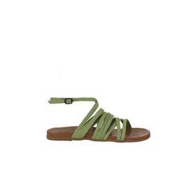 Bueno Shoes 01WU4202 Yeşil Nubuk Kadın Sandalet