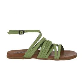 Bueno Shoes 01WU4202 Yeşil Nubuk Kadın Sandalet