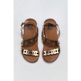 Bueno Shoes 01WU4216 Pudra Parlak Deri Kadın Sandalet