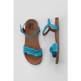 Bueno Shoes 01WU4230 Turkuaz Deri Kadın Sandalet