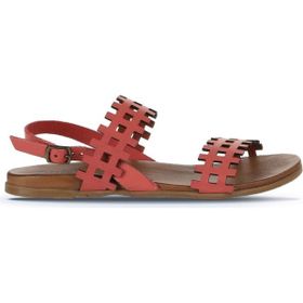 Bueno Shoes 01WU4242 Mercan Deri Kadın Düz Sandalet