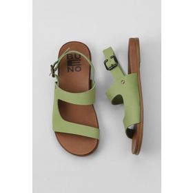 Bueno Shoes 01WU4244 Yeşil Nubuk Kadın Sandalet