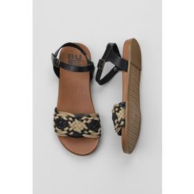 Bueno Shoes 01WU4250 Siyah Deri Kadın Sandalet
