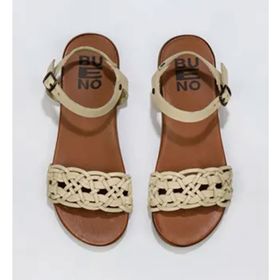 Bueno Shoes 01WU4251 Sarı Deri Kadın Sandalet