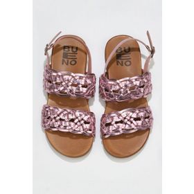 Bueno Shoes 01WU4252 Pudra Parlak Deri Kadın Sandalet