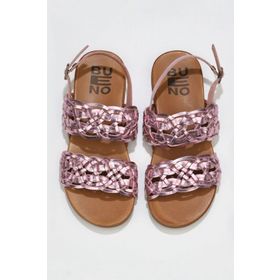Bueno Shoes 01WU4252 Pudra Parlak Deri Kadın Sandalet