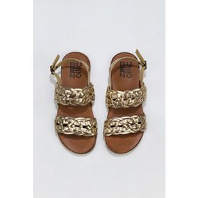 Bueno Shoes 01WU4252 Sarı Parlak Deri Kadın Sandalet